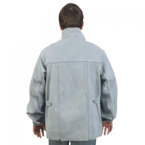Leather Welding Jacket, X-Large, Gray