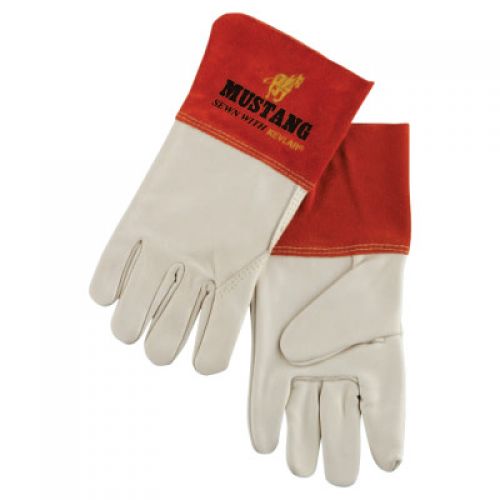 Mig/Tig Welders Gloves, Premium Grain Cowhide, X-Large, Beige