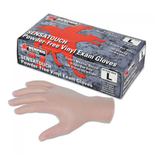 Disposable Vinyl Gloves, Gauntlet, Powder Free, 5 mil, Small