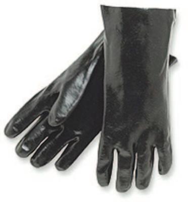 Economy Dipped PVC Gloves, Large, Black