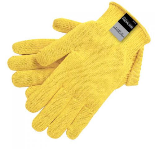 Kevlar Gloves, Large, Yellow, Seamless Knit