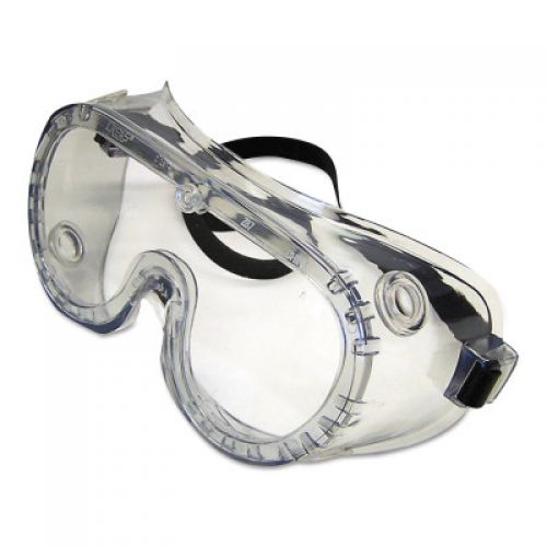 Protective Goggles, Clear/Clear, Antifog, Chemical Resistant, Ventless
