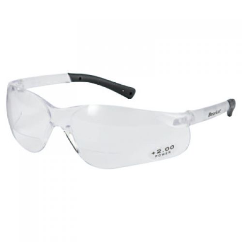 BearKat® BK1 Series Biofocal Readers Safety Glasses 2.0 Diopter, Clear Lens
