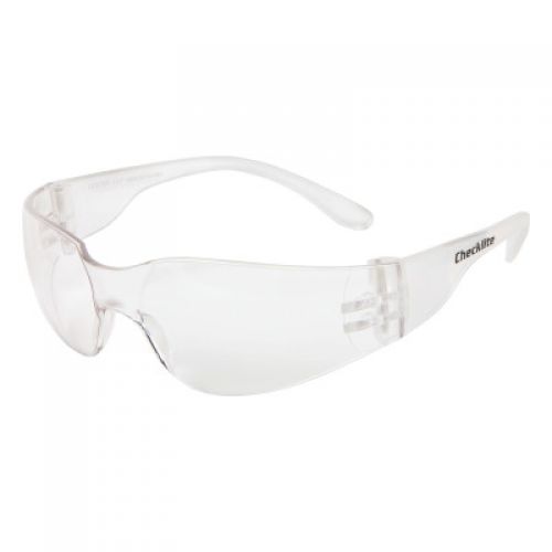 Checklite Safety Glasses, Clear Lens, Duramass Hard Coat