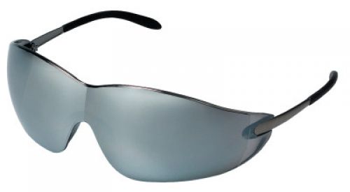 Blackjack Elite Protective Eyewear, Silver Mirror Lens, Chrome Frame, Metal