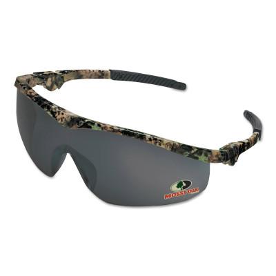 CREWS Mossy Oak Safety Glasses, Gray Lens, Duramass Scratch-Resistant