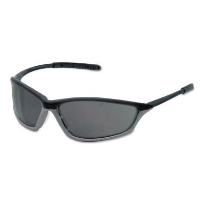 CREWS Shock Protective Eyewear, Gray Lens, Anti-Fog, Graphite/Onyx Frame
