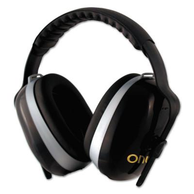 H70 ONYX Earmuffs, 23 dB NRR, Black, Headband