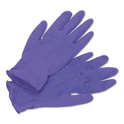 KIMTECH Purple Nitrile Exam Gloves, Beaded Cuff, Unlined, Medium