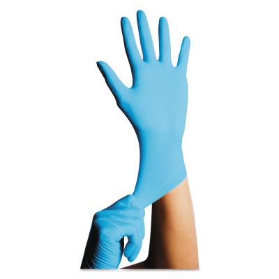 KleenGuard G10 Blue Nitrile Gloves, Beaded Cuff, Lined, X-Large, Blue