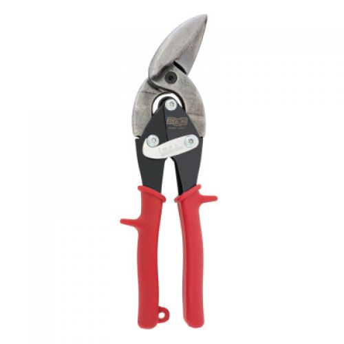 Offset Aviation Snips, Cuts Straight and Left, 10 in