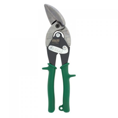 Offset Aviation Snips, Cuts Straight and Right, 10 in