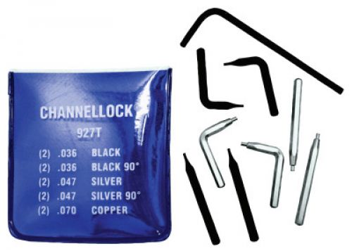 Snap Ring Pliers Tip Kits, Internal and External, Steel