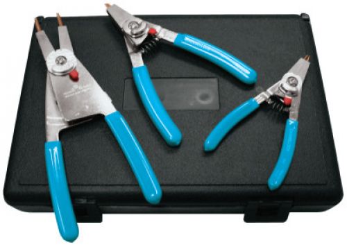 Snap Ring Pliers Set, Replaceble Tip, 0.023 in Tip Min, 0.120 in Tip Max