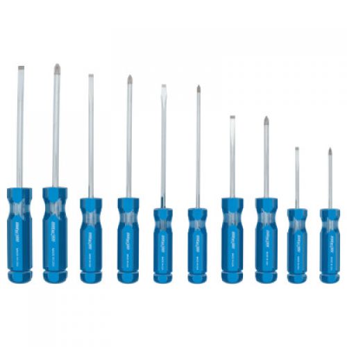 Professional Screwdriver Set, 10-Piece, 5 Slotted and 5 Phillips