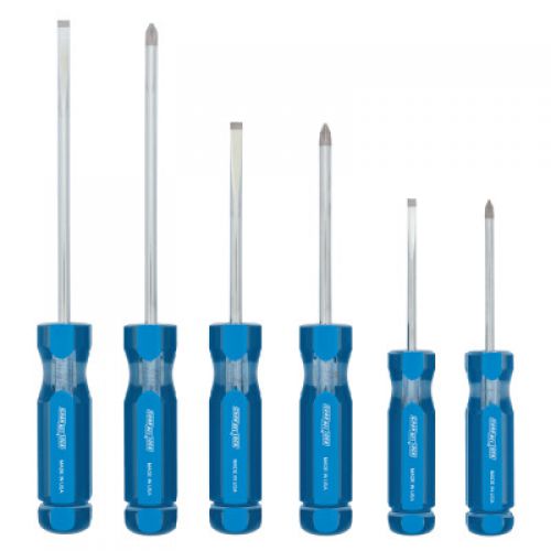 Professional Screwdriver Set, 6-Piece Set, 3 Slotted and 3 Phillips