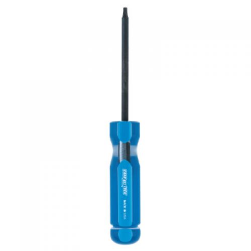 Professional Torx Screwdriver, T10 Tip, 6 1/4 in Long, Black Oxide, Blue Handle