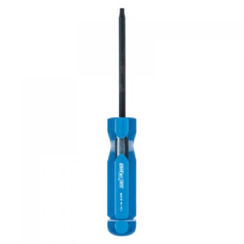 Professional Torx Screwdriver, T15 Tip, 6 1/4 in Long, Black Oxide, Blue Handle