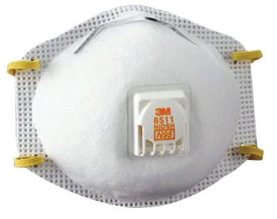 N95 Particulate Respirator, Half Facepiece, Two Fixed Straps, Reg