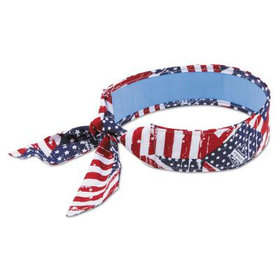 Chill-Its 6700 Evaporative Cooling Bandanas, 8 in X 13 in, Stars/Stripes