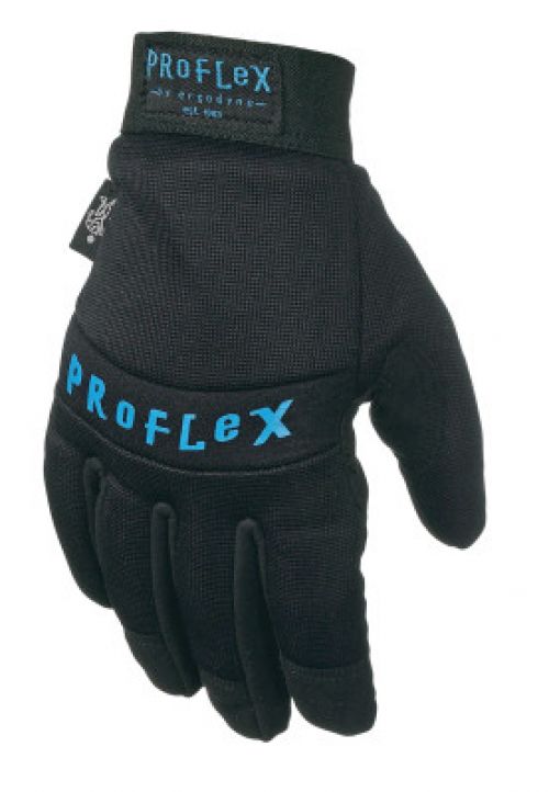 Ergodyne ProFlex 817WP Thermal/Waterproof Utility Gloves, Leather Spandex, Neoprene Size Medium Black