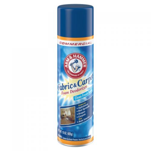 Fabric and Carpet Foam Deodorizer, Fresh Scent, 15 oz Aerosol