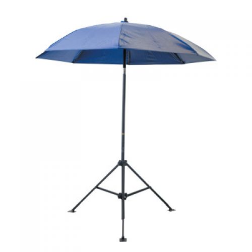Heavy Duty Construction Umbrellas, 7 ft H, Blue, Vinyl