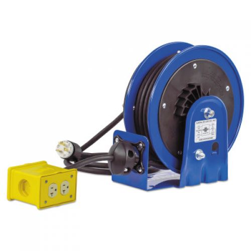 PC10 Series Power Cord Reels, 12/3 AWG, 20 A, 30 ft, Quad Box Receptacle