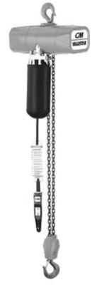 CM COLUMBUS MCKINNON Valustar Electric Chain Hoist, 1/2 Tons Capacity, 10 ft Lifting Height