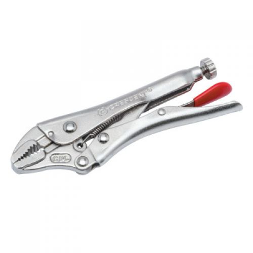 Locking Jaw Pliers, Curved Jaw, 5 in Long