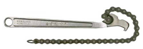 Chain Wrench, 5 in Opening, 19 in Chain, 15 in Long