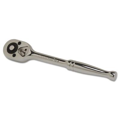 CRESCENT 1/4 in Pear Head Ratchets, 5 1/2 in, Polished Chrome