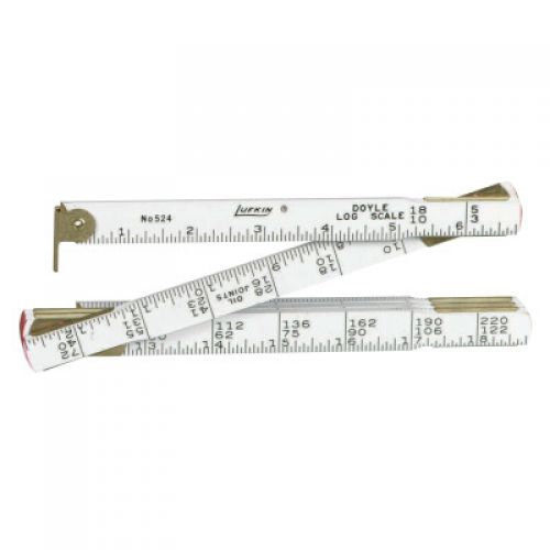 Doyle Log Scale Rulers, 4 ft, Wood, 6 Scales