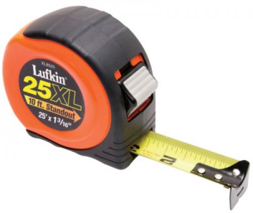 LUFKIN 800 Series Xtra-Wide Power Return Tapes, 1 3/16 in x 25 ft