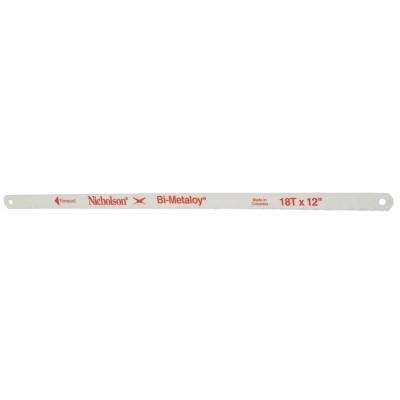 NICHOLSON Bi-Metaloy Hand Hacksaw Blade, 12 in, 18 TPI, 100 in bulk