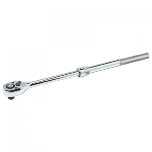 Extendable Ratchets, Teardrop, 1/2 in Square Drive, 72 Teeth, Polished Chrome