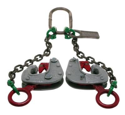 Drum Chain Sling Clamps, 1/2 tons WWL, 7/8 in Grip