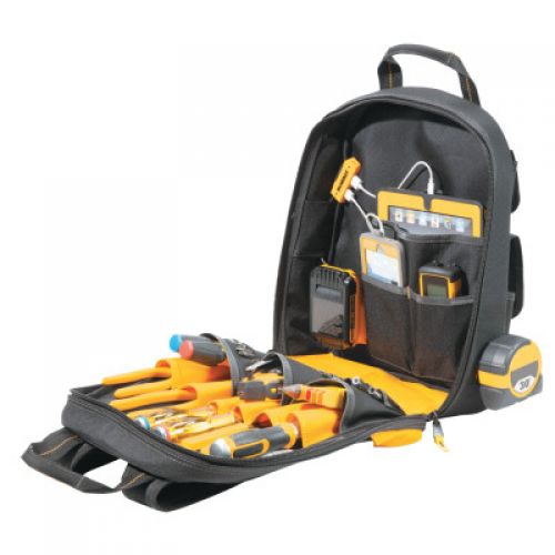 DeWalt USB Charging Tool Backpack, 23 Compartments, 19 4/5 in x  19 4/5 in