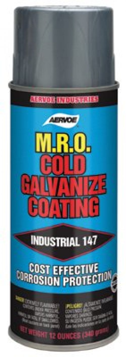 MRO Cold Galvanize, 13.6 oz, Aerosol Can, Metallic Primer