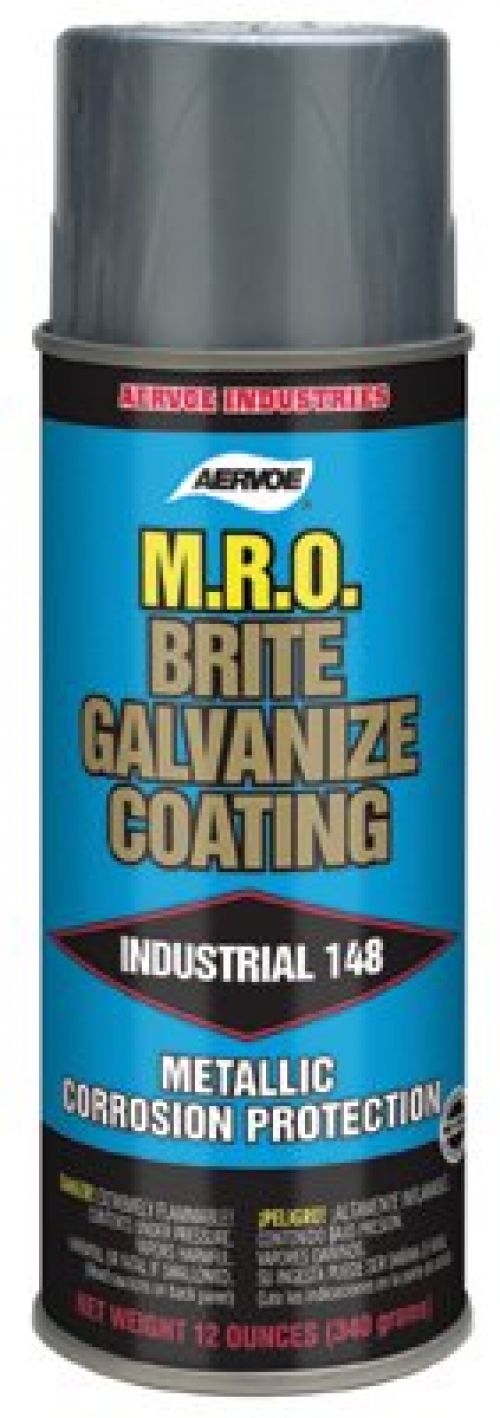 MRO Brite Galvanize, 13.6 oz, Aerosol Can, Flat White