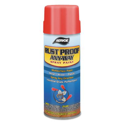 Any-Way RustProof Enamels, 12 oz Aerosol Can, Brown, High-Gloss