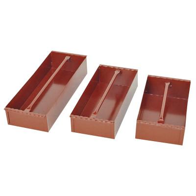 Jobsite Removable Tray, 15 3/16 in W x 8 in D x 4 in H, Steel, Red