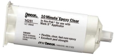 10 Minute Epoxy, 50 mL, Dev-Pak, Clear