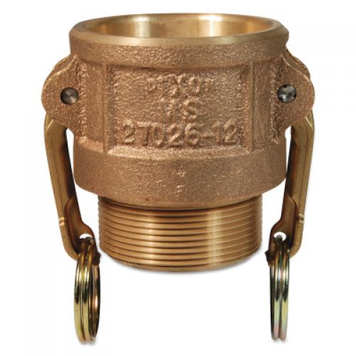Andrews Type B Cam and Groove Couplers, 1 in (NPT) Male, Brass