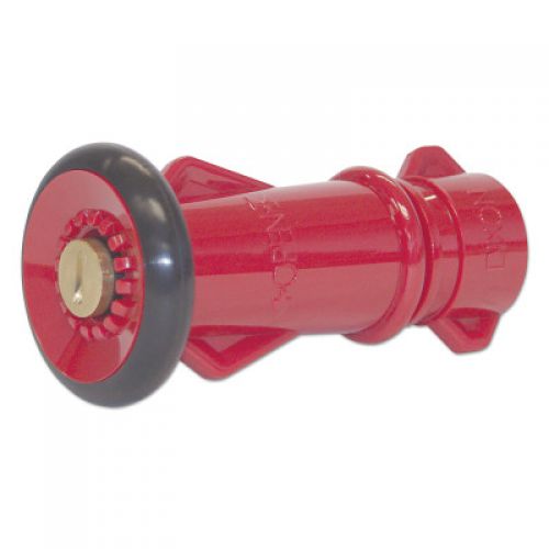 Polycarbonate Fire Hose Nozzle, Straight, 25.1 CFM at 100 psi, 3/4 in Thread