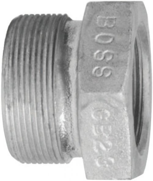 Boss Ground Joint Spuds, 1 3/8 in, Plated Steel