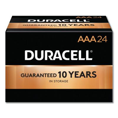 DURACELL CopperTop Alkaline Battery, 1.5V, AAA, 24/PK