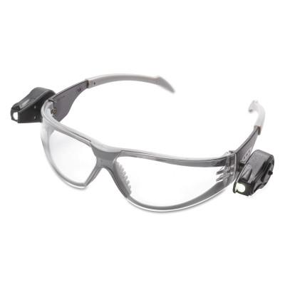 AO SAFETY Light Vision Safety Eyewear, Clear Lens, Polycarbonate, Anti-Fog, Clear Frame
