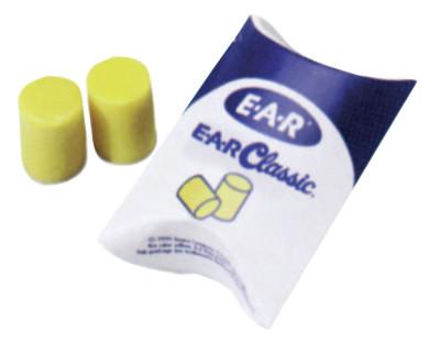 EAR E-A-R Classic Foam Earplugs, PVC, Yellow, Uncorded, Pillow Pack