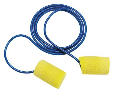 E-A-R Classic Foam Earplugs, PVC, Yellow, Corded